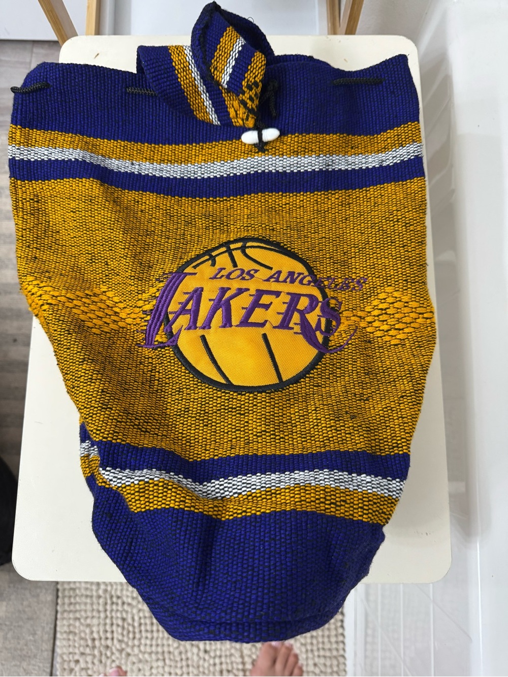 Kids Knit Bottoms - Purple & Gold